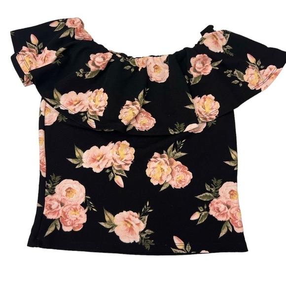 Almost A Famous - Crop Pink Rose Top - Large - juniors - Picture 3 of 6